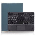 غطاء لوحي X-11BC من الجلد بنسيج عادي مع لوحة مفاتيح Bluetooth قابلة للفصل لجهاز iPad Pro مقاس 11 بوصة 2020 / 2018، مع لوحة لمس وفتحة قلم