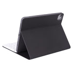 غطاء لوحي بلوحة مفاتيح بلوتوث قابلة للفصل بنسيج جلدي ناعم موديل X-11BS لجهاز iPad Pro 11 بوصة 2020 / 2018، مع فتحة وقلم وإضاءة خلفية، لوحة مفاتيح بيضاء