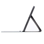 غطاء لوحي بلوحة مفاتيح بلوتوث قابلة للفصل بنسيج جلدي ناعم موديل X-11BS لجهاز iPad Pro 11 بوصة 2020 / 2018، مع فتحة وقلم وإضاءة خلفية، لوحة مفاتيح بيضاء