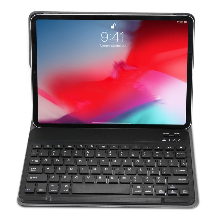 حافظة تابلت جلدية مع لوحة مفاتيح بلوتوث ABS فائقة النحافة 3.0 قابلة للفصل مع حامل لجهاز iPad Pro 11 2022 / 2021 / Air 5 / Air 4، لأجهزة iPad Pro 11 2022 / 2021 / Air 5 / Air 4