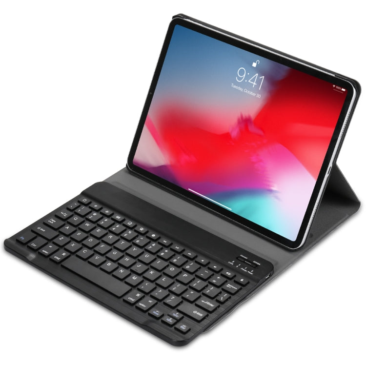 حافظة تابلت جلدية مع لوحة مفاتيح بلوتوث ABS فائقة النحافة 3.0 قابلة للفصل مع حامل لجهاز iPad Pro 11 2022 / 2021 / Air 5 / Air 4، لأجهزة iPad Pro 11 2022 / 2021 / Air 5 / Air 4