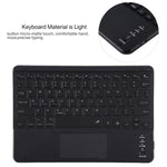 غطاء لوحي من الجلد الميكروفايبر مع لوحة مفاتيح بلوتوث قابلة للفصل موديل TG11BCS لجهاز iPad Pro 11 بوصة (2020)، مع إضاءة خلفية ولوحة لمس وفتحة وقلم، لوحة مفاتيح سوداء
