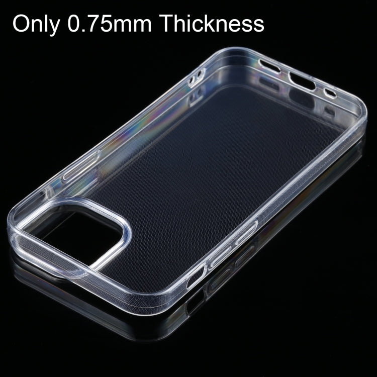 For iPhone 13 mini 0.75mm Ultra-thin Transparent TPU Soft Protective Case, For iPhone 13 mini