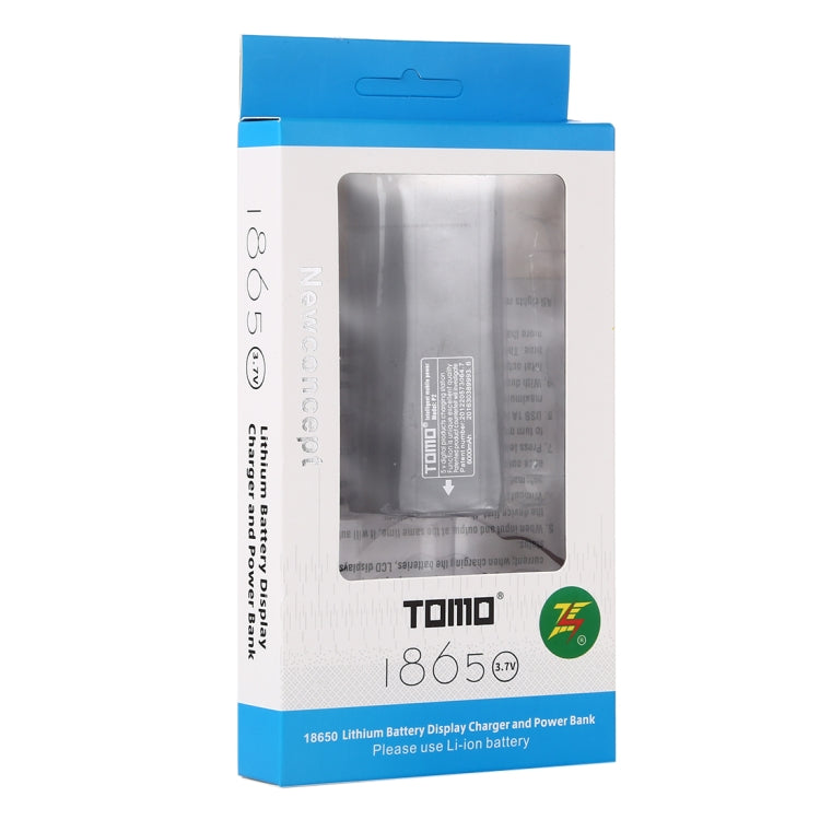 شاحن بطارية ذكي USB من TOMO P2 مع ضوء مؤشر لبطارية 18650 ليثيوم أيون، TOMO P2