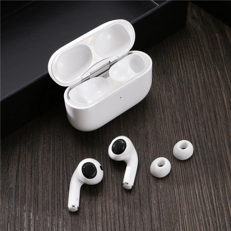 زوج سماعات أذن لاسلكية مع سدادات أذن سيليكون قابلة للاستبدال لـ AirPods Pro
