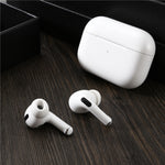 زوج سماعات أذن لاسلكية مع سدادات أذن سيليكون قابلة للاستبدال لـ AirPods Pro