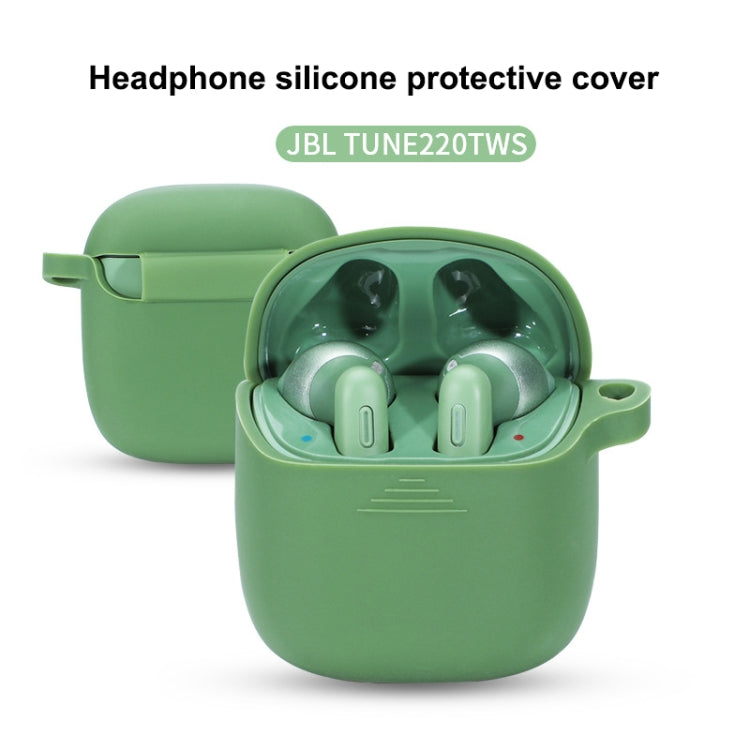 غطاء حماية سيليكوني ملون نقي لسماعات لاسلكية مقاوم للسقوط لجهاز JBL TUNE 220TWS