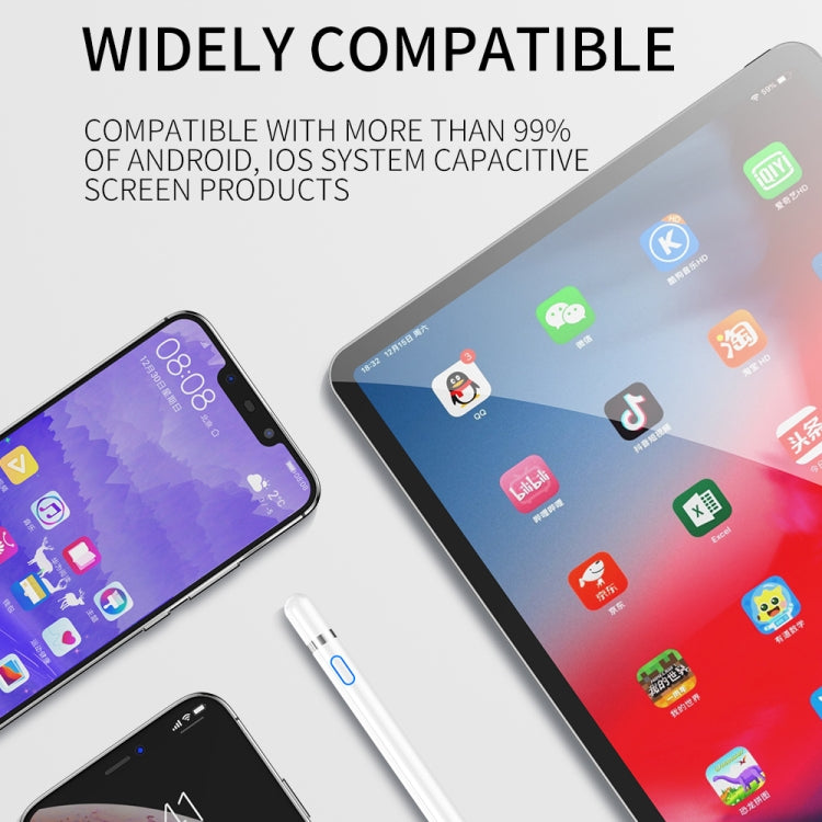قلم ستايلس نشط سعوي قابل لإعادة الشحن بمنفذ Micro USB من سلسلة JOYROOM JR-K811 مع غطاء مغناطيسي، متوافق مع أندرويد وiOS