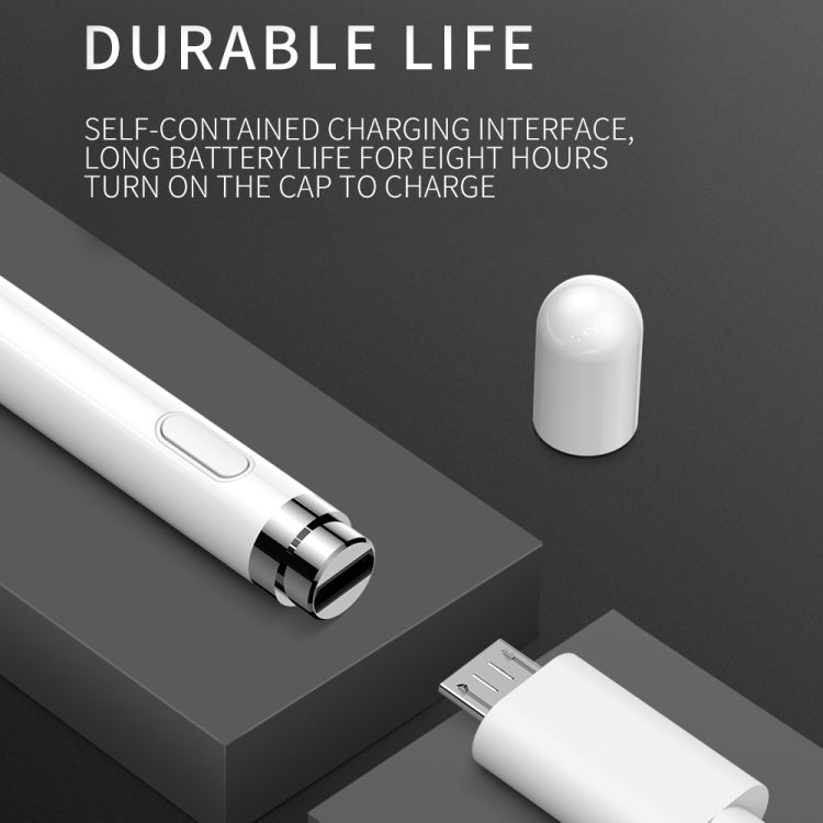 قلم ستايلس نشط سعوي قابل لإعادة الشحن بمنفذ Micro USB من سلسلة JOYROOM JR-K811 مع غطاء مغناطيسي، متوافق مع أندرويد وiOS