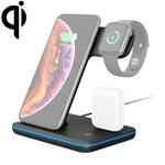 Z5 شاحن لاسلكي مغناطيسي عمودي Qi للهواتف المحمولة وساعات آبل وسماعات AirPods / Xiaomi Redmi AirDots، مع حلقة ضوء تعمل باللمس، Z5