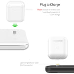 Z5 شاحن لاسلكي مغناطيسي عمودي Qi للهواتف المحمولة وساعات آبل وسماعات AirPods / Xiaomi Redmi AirDots، مع حلقة ضوء تعمل باللمس، Z5