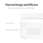 Z5 شاحن لاسلكي مغناطيسي عمودي Qi للهواتف المحمولة وساعات آبل وسماعات AirPods / Xiaomi Redmi AirDots، مع حلقة ضوء تعمل باللمس، Z5