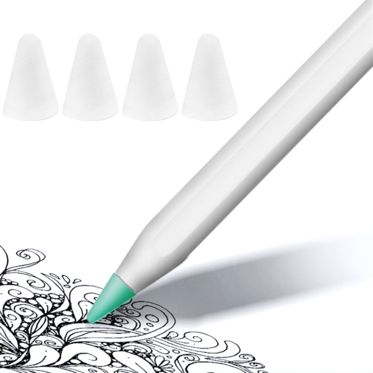 4 قطع أغطية رأس قلم مقاومة للانزلاق وكتم الصوت ومقاومة للتآكل لقلم Apple Pencil 1 / 2، أزرق داكن، أخضر نعناعي، شفاف، أبيض