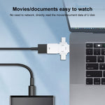 محول OTG من USB 2.0 إلى 8 دبابيس + USB-C / Type-C + Micro USB