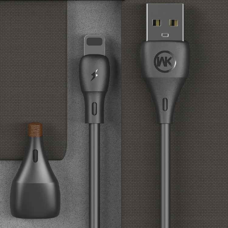 WK WDC-072 كابل شحن ومزامنة بيانات USB إلى 8 بن بطول 1 متر، خرج 2.1A، سرعة كاملة، 8 بن