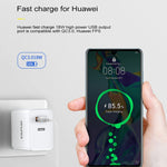 شاحن سفر سريع awei C-980 18W PD USB-C / Type-C + QC 3.0 بمنفذ USB، قابس الاتحاد الأوروبي