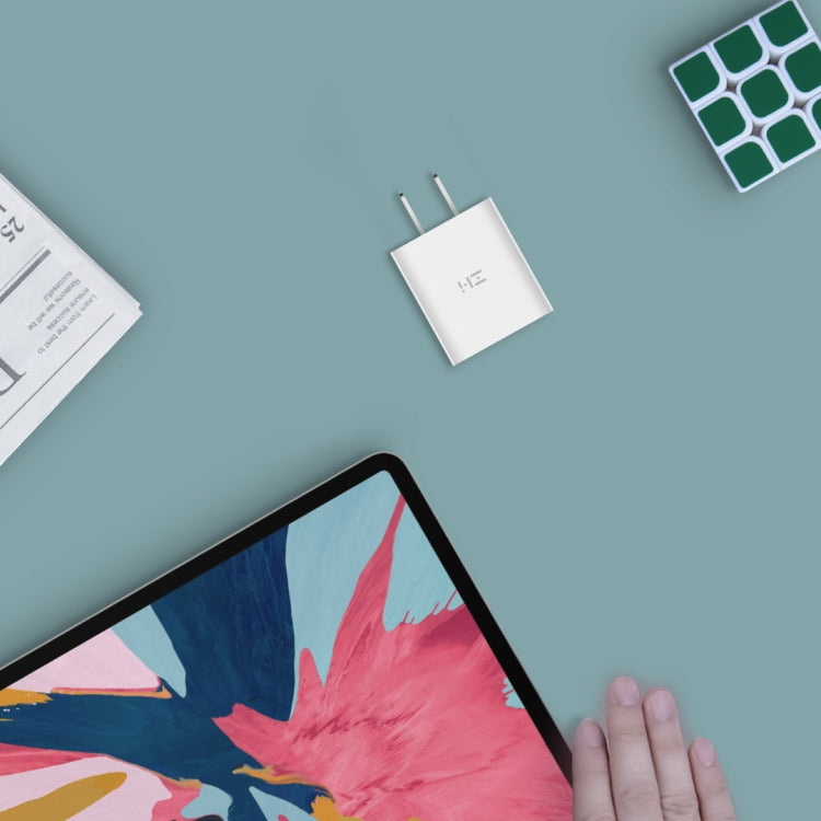 شاحن سريع أصلي من شاومي Youpin ZMI بقوة 20 واط مع محول طاقة وكابل شحن Type-C / USB-C إلى 8 دبابيس، قابس الولايات المتحدة