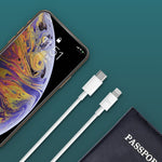 شاحن سريع أصلي من شاومي Youpin ZMI بقوة 20 واط مع محول طاقة وكابل شحن Type-C / USB-C إلى 8 دبابيس، قابس الولايات المتحدة