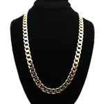 قلادة طويلة بسيطة من سبيكة موضة أوروبا وأمريكا على طراز الهيب هوب، العرض: 12 مم، الطول: 80 سم