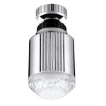 SDF-B5 ضوء صنبور LED بمستشعر درجة حرارة ABS LED RGB مع توهج مائي للدش، الحجم: 75 × 37 مم، الواجهة: 22 مم (فضي)، SDF-B5