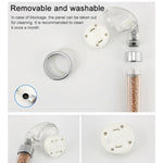 SDS-A23 15 LEDs ABS Temperature Sensor Negative Ions RGB LED Shower Head, Size: 23 x 6.5 x 5.8cm, Interface:  20mm, SDS-A23