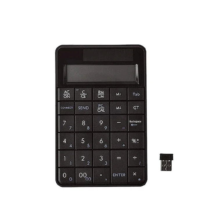 لوحة مفاتيح رقمية لاسلكية 2 في 1 MC-56AG 2.4G USB مع آلة حاسبة وشاشة LCD
