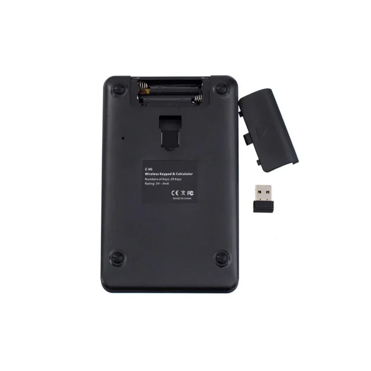 لوحة مفاتيح رقمية لاسلكية 2 في 1 MC-56AG 2.4G USB مع آلة حاسبة وشاشة LCD
