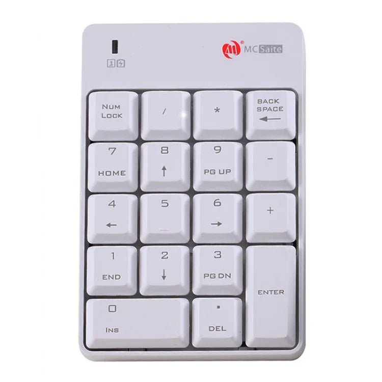 لوحة مفاتيح رقمية لاسلكية 2 في 1 MC Saite SK-51AG 2.4G USB مع آلة حاسبة صغيرة للابتوب والكمبيوتر المكتبي، SK-51AG