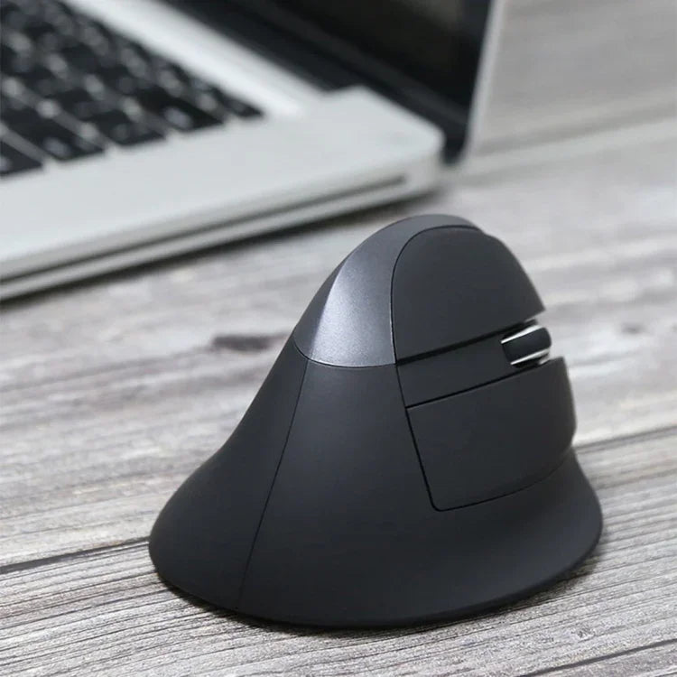 فأرة عمودية ميني لاسلكية DELUX M618 2.4G بدقة 2400 DPI USB قابلة للشحن، M618 رمادي