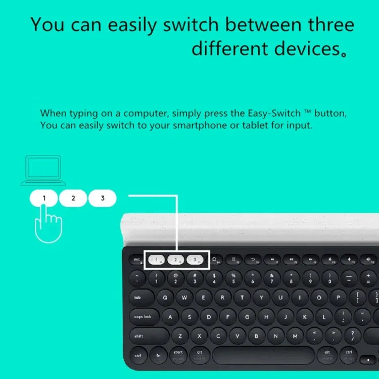 Logitech K780 Multi-device Bluetooth + Unifying Dual Mode Wireless Keyboard with Stand