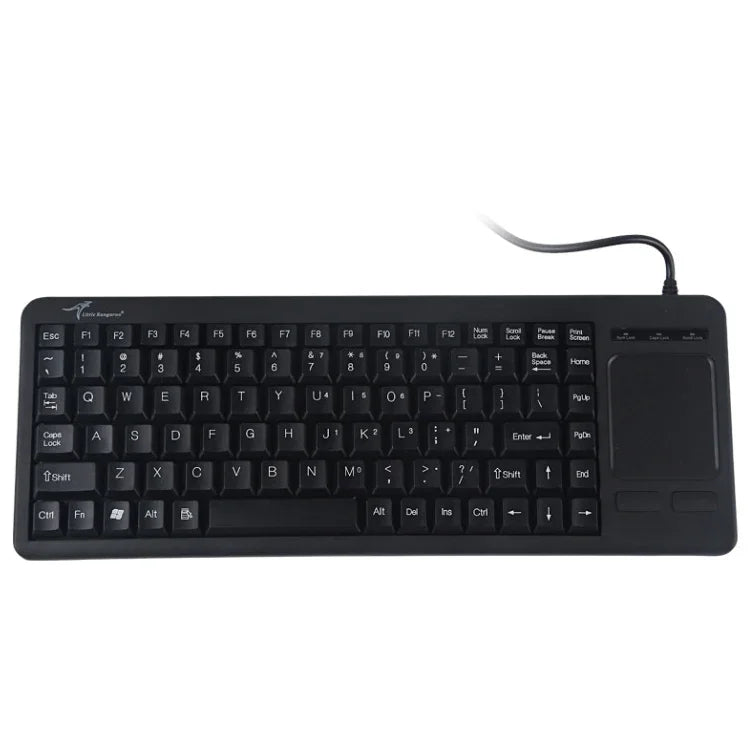 لوحة مفاتيح DS-8800 PS/2 مقاومة لرش الماء مع نقش ليزري وزر واحد مدمج، الطول: 1.5م، DS-8800 PS/2