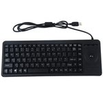 لوحة مفاتيح DS-8900 USB مقاومة لرش الماء مع نقش ليزري وزر كرة مدمجة، الطول: 1.5م، DS-8900 USB