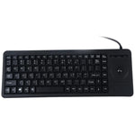 لوحة مفاتيح DS-8900 PS/2 مقاومة لرش الماء مع نقش ليزري وزر كرة مدمجة، الطول: 1.5م، DS-8900 PS/2