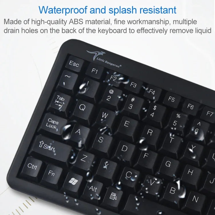 لوحة مفاتيح DS-8900 PS/2 مقاومة لرش الماء مع نقش ليزري وزر كرة مدمجة، الطول: 1.5م، DS-8900 PS/2