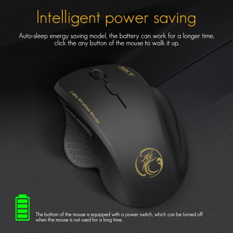 فأرة لاسلكية iMICE G6 2.4G مكتبية بـ 6 أزرار وألعاب