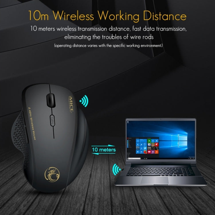 فأرة لاسلكية iMICE G6 2.4G مكتبية بـ 6 أزرار وألعاب
