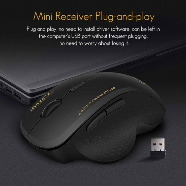 فأرة لاسلكية iMICE G6 2.4G مكتبية بـ 6 أزرار وألعاب