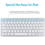 WB-8022 Ultra-thin Wireless Bluetooth Keyboard, German Keys, German Keys