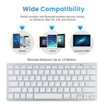 WB-8022 Ultra-thin Wireless Bluetooth Keyboard, German Keys, German Keys