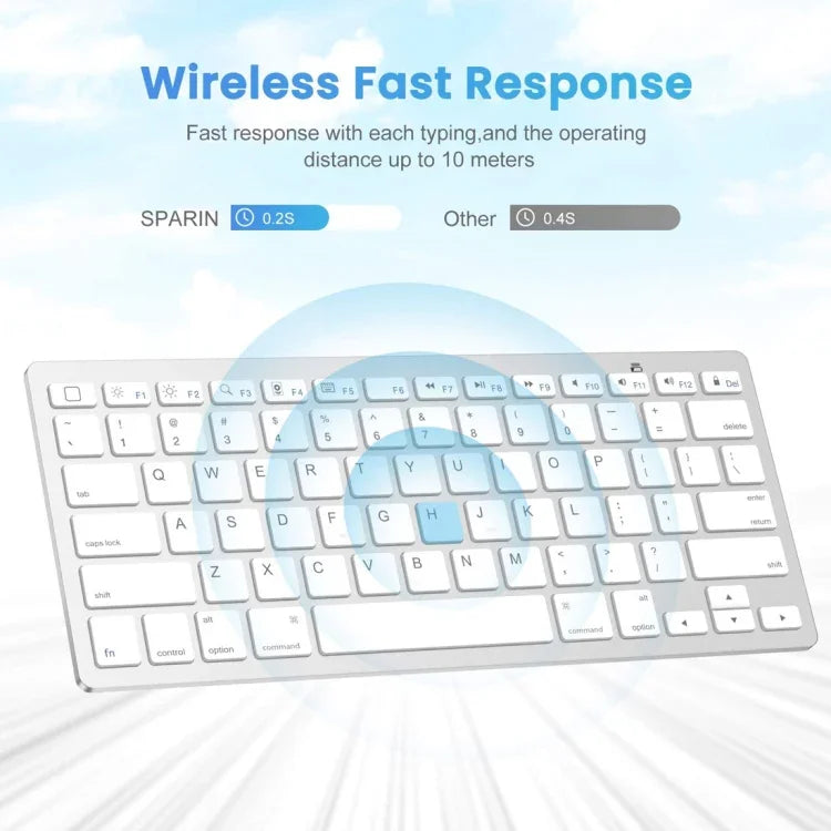 لوحة مفاتيح بلوتوث لاسلكية فائقة النحافة WB-8022 لأجهزة iPad، سامسونج، هواوي، شاومي، أجهزة لوحية أو هواتف ذكية، مفاتيح فرنسية، مفاتيح فرنسية