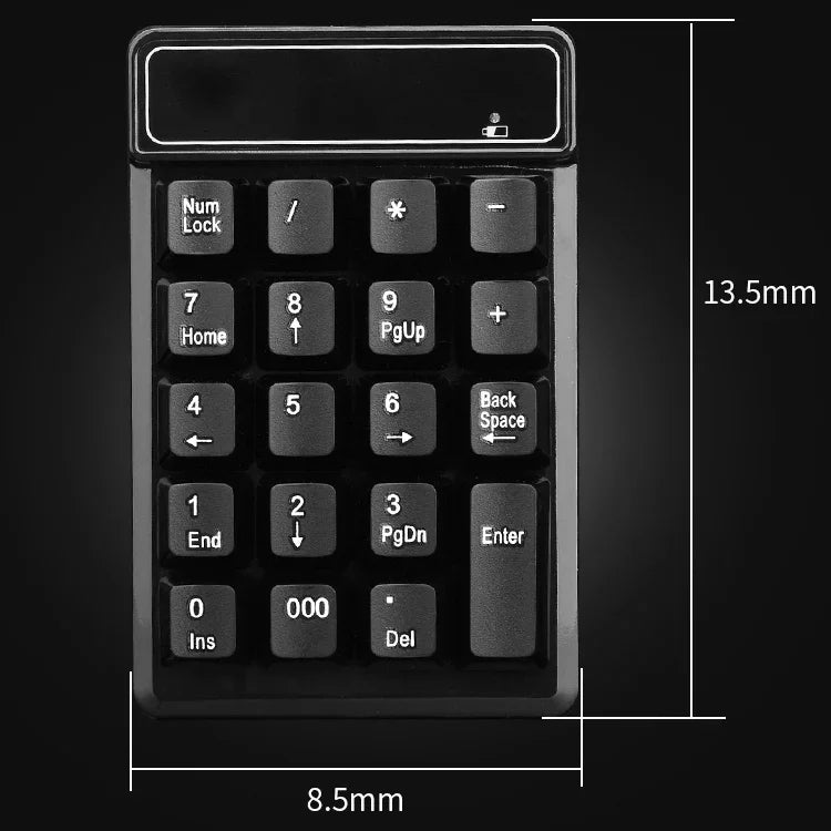 لوحة مفاتيح رقمية لاسلكية 2.4G MC Saite 525RF بـ 19 مفتاح