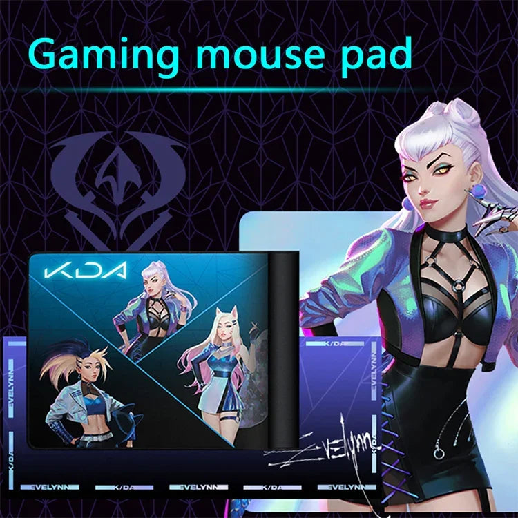 لوحة ماوس وسادة طاولة ألعاب Logitech G840 KDA، الحجم: 900x400x3مم
