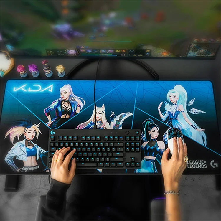 لوحة ماوس وسادة طاولة ألعاب Logitech G840 KDA، الحجم: 900x400x3مم