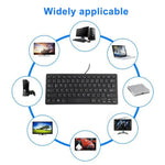 TT-A01 Ultra-thin Design Mini Wired Keyboard, German Version, German Version