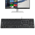 لوحة مفاتيح سلكية مقاومة للماء USB، النسخة العربية، MC-689