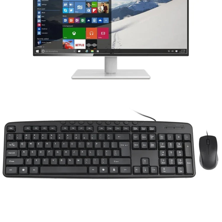 مجموعة لوحة مفاتيح وفأرة سلكية USB، KB-8377