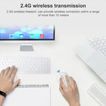 فأرة صغيرة قابلة للشحن لاسلكية 2.4G للكمبيوتر المحمول بدقة 1000dpi، ZGB 360