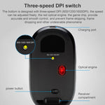 فأرة صغيرة قابلة للشحن لاسلكية 2.4G للكمبيوتر المحمول بدقة 1000dpi، ZGB 360