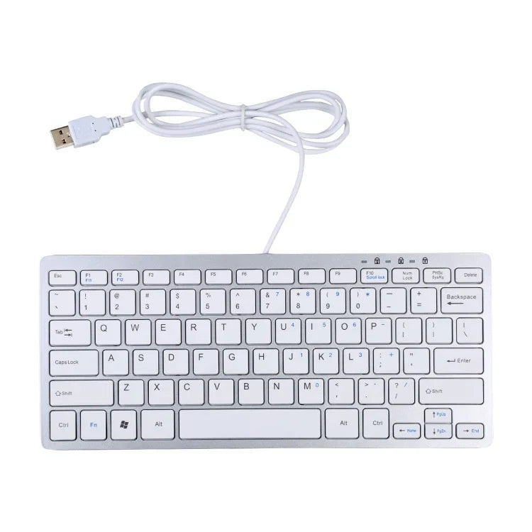 لوحة مفاتيح سلكية USB فائقة النحافة 78 مفتاح، 450