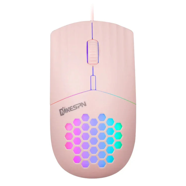 فأرة سلكية مجوفة RGB بمنفذ Type-C، MKESPN SXS-838